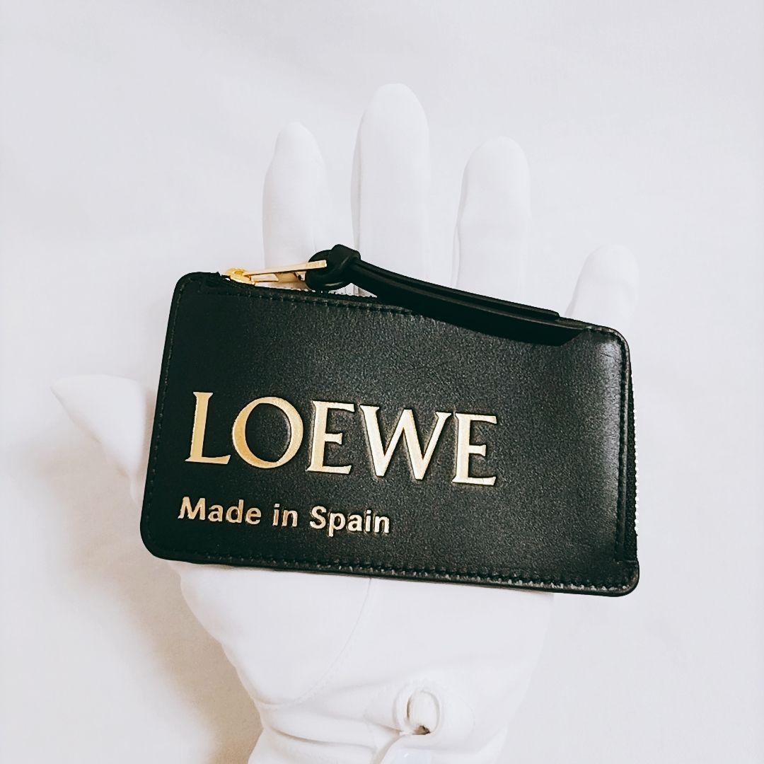 新品未使用】Loewe エンボス ロエベ コイン カードホルダー