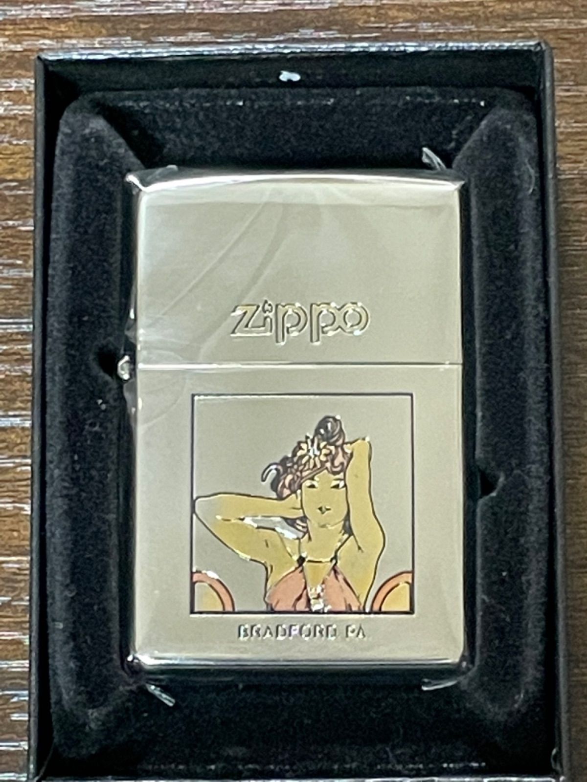 zippo セクシーガール 特殊加工品 限定品 2面加工 1998年製 - E.Z