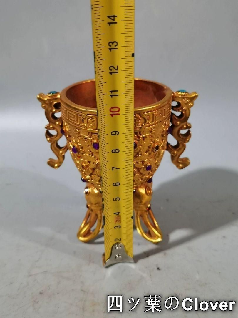 銅 細工 江山永固杯 装飾品 工芸品 置物 銅 細工 江山永固杯 装飾品 工芸品 置物