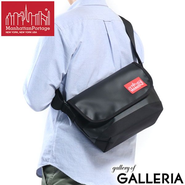 日本正規品 マンハッタンポーテージ ショルダー Manhattan Portage メッセンジャーバッグ Matte Vinyl Casual Messenger Bag JR メンズ レディース MP1605JRMVL ブラック