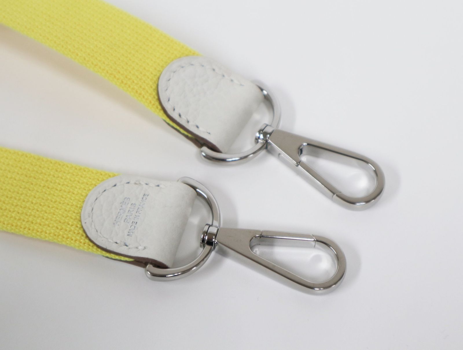 エルメス HERMES ライム/クレ ネゴンダ トワルオフィシェ ストラップ  