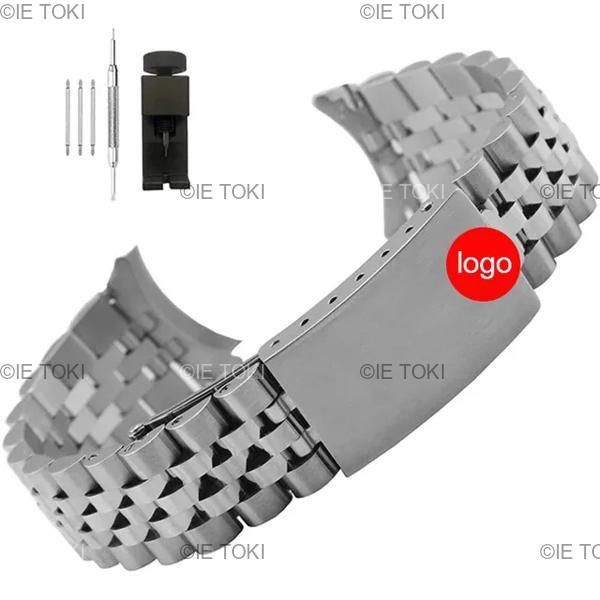 エクステンション　ブレスレット　17mm ステンレス　時計用　未使用 ルックスの湾曲した金属時計バンド ステンレス鋼のブレスレット