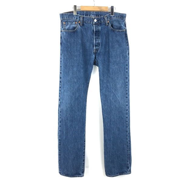 【古着】 Levi's リーバイス デニムパンツ レギュラーストレート メキシコ製 ジャパン企画 00s ブルー系 メンズW34 【中古】 n052764