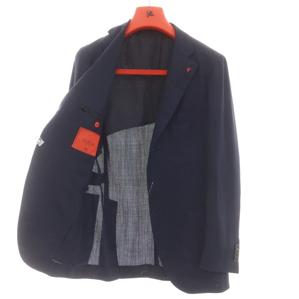 ISAIA ネイビー テーラードジャケット