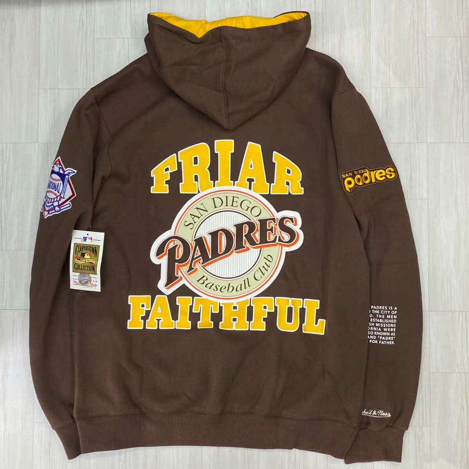 USA Mitchell-Ness USA サンディエゴ パドレス Team Origins プルオーバー パーカー PADRES