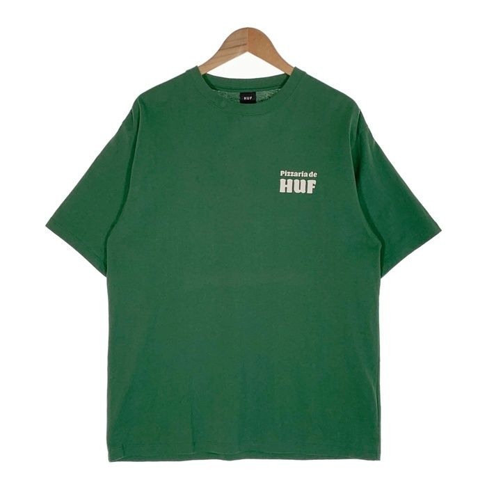 HUF ハフ NY DELIVERY TEE ニューヨークデリバリー Tシャツ グリーン プリント Size L