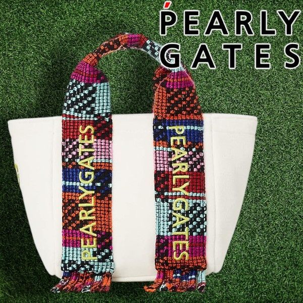 PEARLY GATES パーリーゲイツ ゴルフ ソフトボア ロゴ刺繍 フリンジ