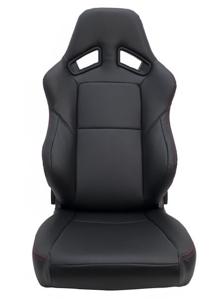 ジェイド/JADE スタイリッシュシートカバー ブラック×レッドステッチ レカロSR-7F(後期)用 入数：1座席分 JSC-004