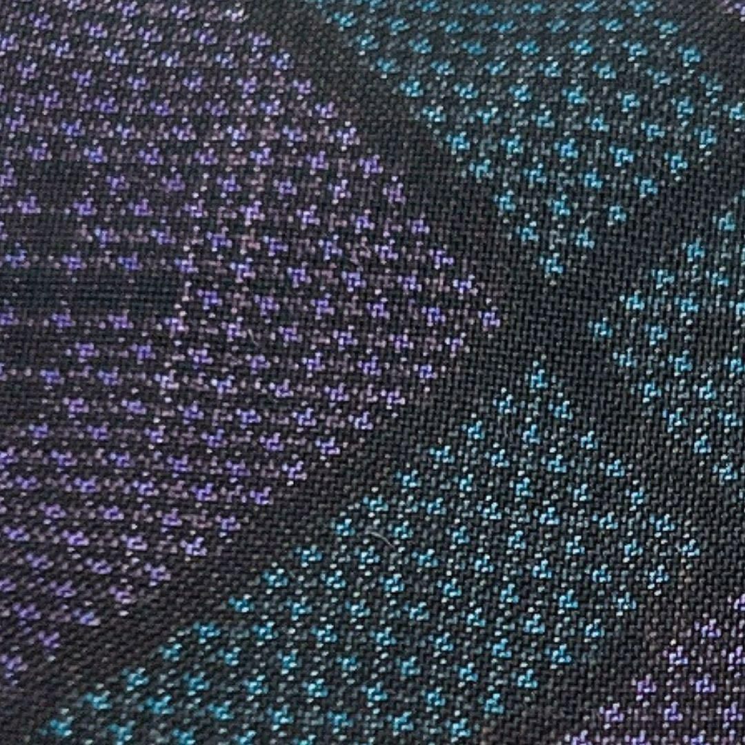 大島紬 斜め格子模様 小紋 着物 124w 大島紬 斜め格子模様 小紋 着物