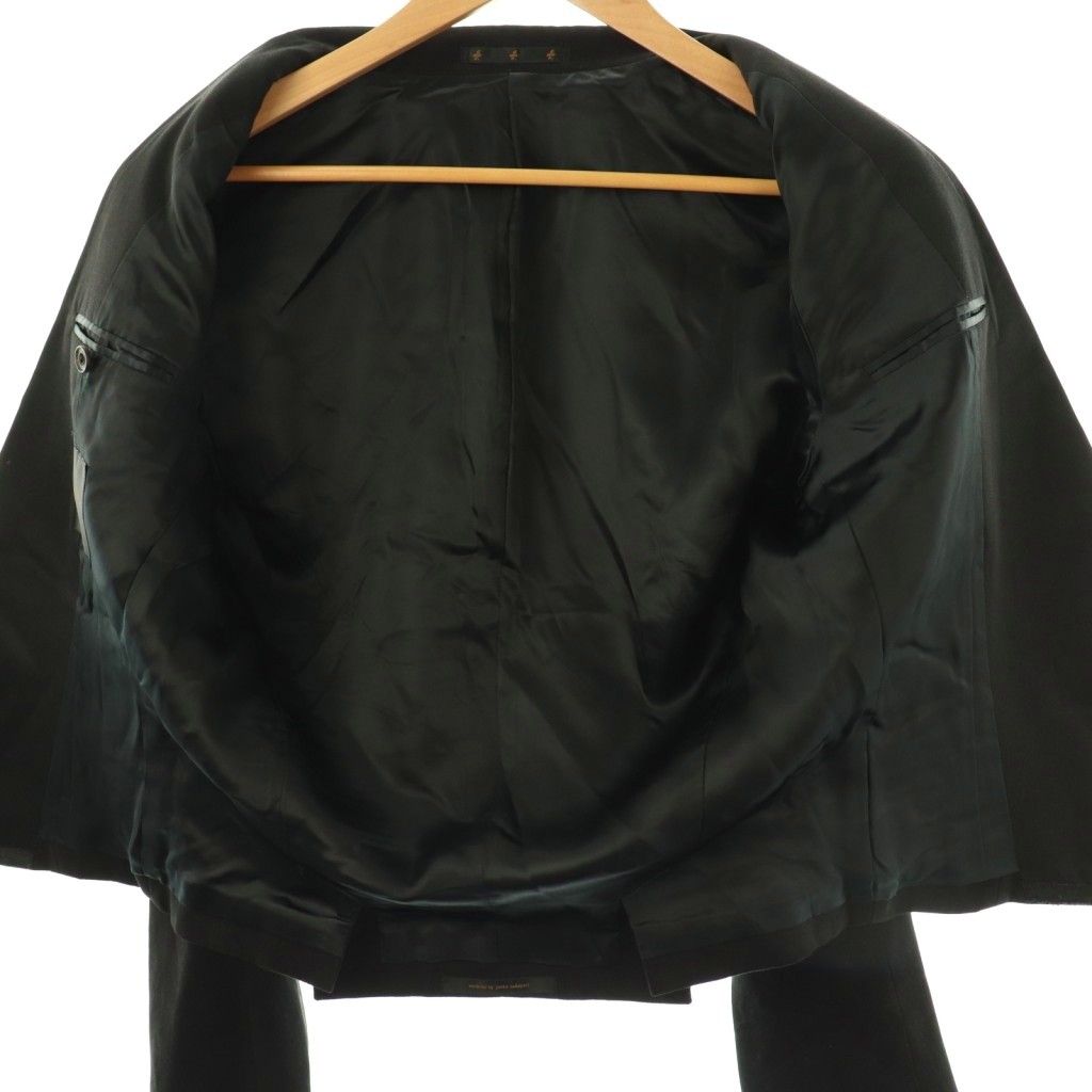 【美品】ato アトウ ジャケット ブラック テーラード ビジネス ATO ジャケット テーラードジャケット asymmetry double jacket