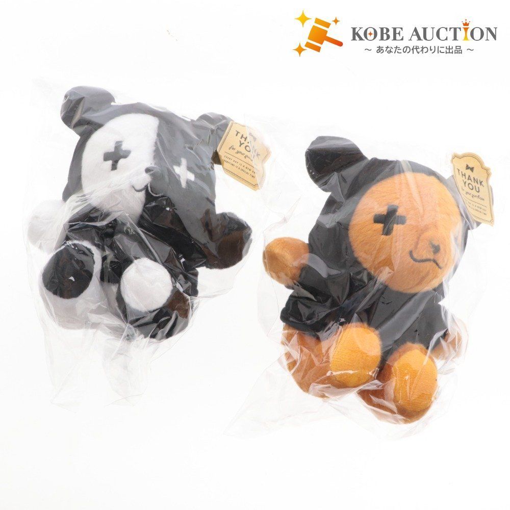レトクマぬいぐるみ　level5   白黒 茶色　2体セット❗️ □ レトクマぬいぐるみ 2点セット まとめ売り ゲーム実況者