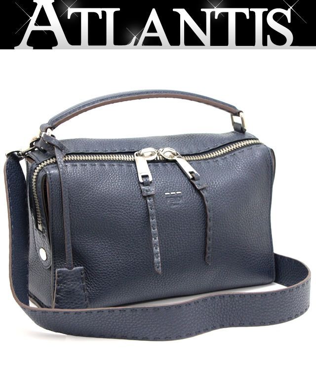 【美品】フェンディ ハンドバッグ 2way ショルダー レザー 紺 セレリアレイ 2025年最新】セレリア レイの人気アイテム - メルカリ