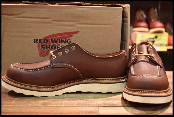 9.5D 17年 レッドウィング 8109 オックスフォード マホガニーオロイジナル モックトゥ 短靴 ブーツ redwing HOPESMORE FD241