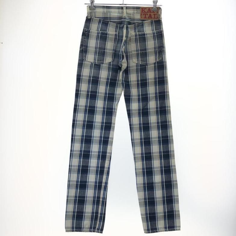KAPITAL KIRO HIRATA チェックパンツ 30 ブルー キャピタル 10