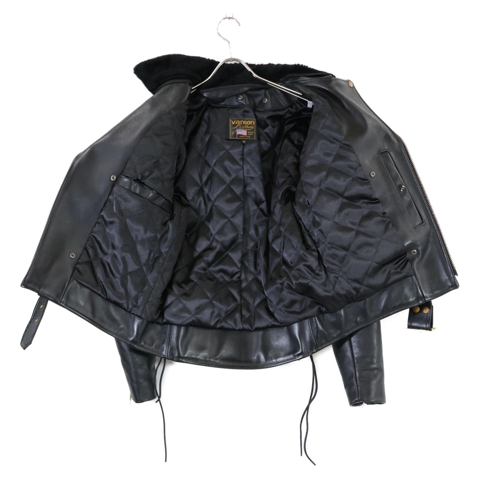 Vanson レザー ダブルライダースジャケット 38