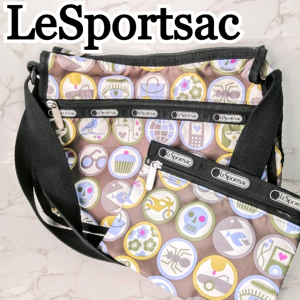 美品！【LeSportsac 】レスポートサック ショルダーバッグ ポーチ付き