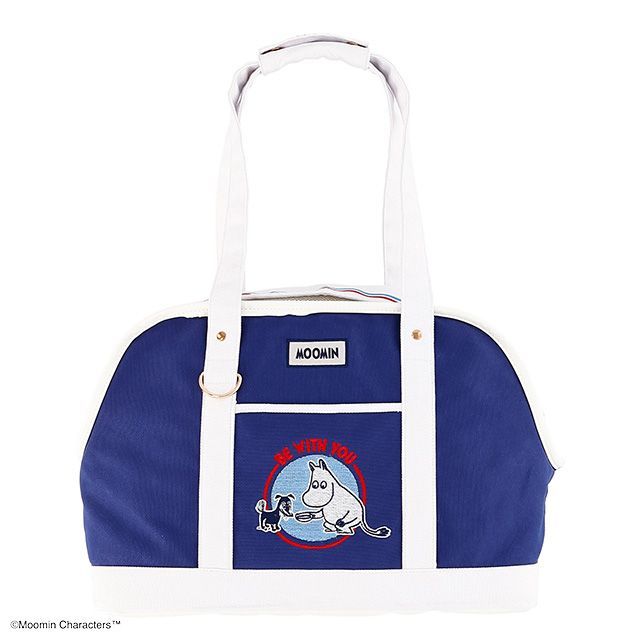 MOOMIN ムーミン ビーウィズユー トートバッグ ペット用トートバッグ ペットグッズ ペット用トートバッグ 犬 猫 バッグ 肩掛け シンプル コットン素材 メッシュ素材 通気性 空気穴 安全リード付き お出かけ 旅行