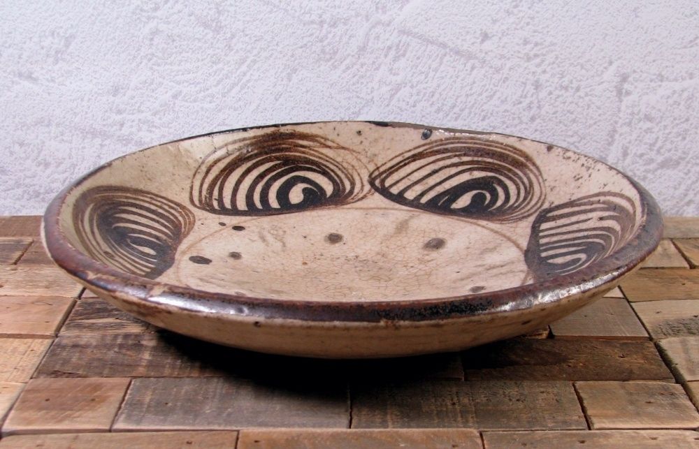 馬の目皿 瀬戸 古民芸 江戸時代 骨董 アンティーク 石皿