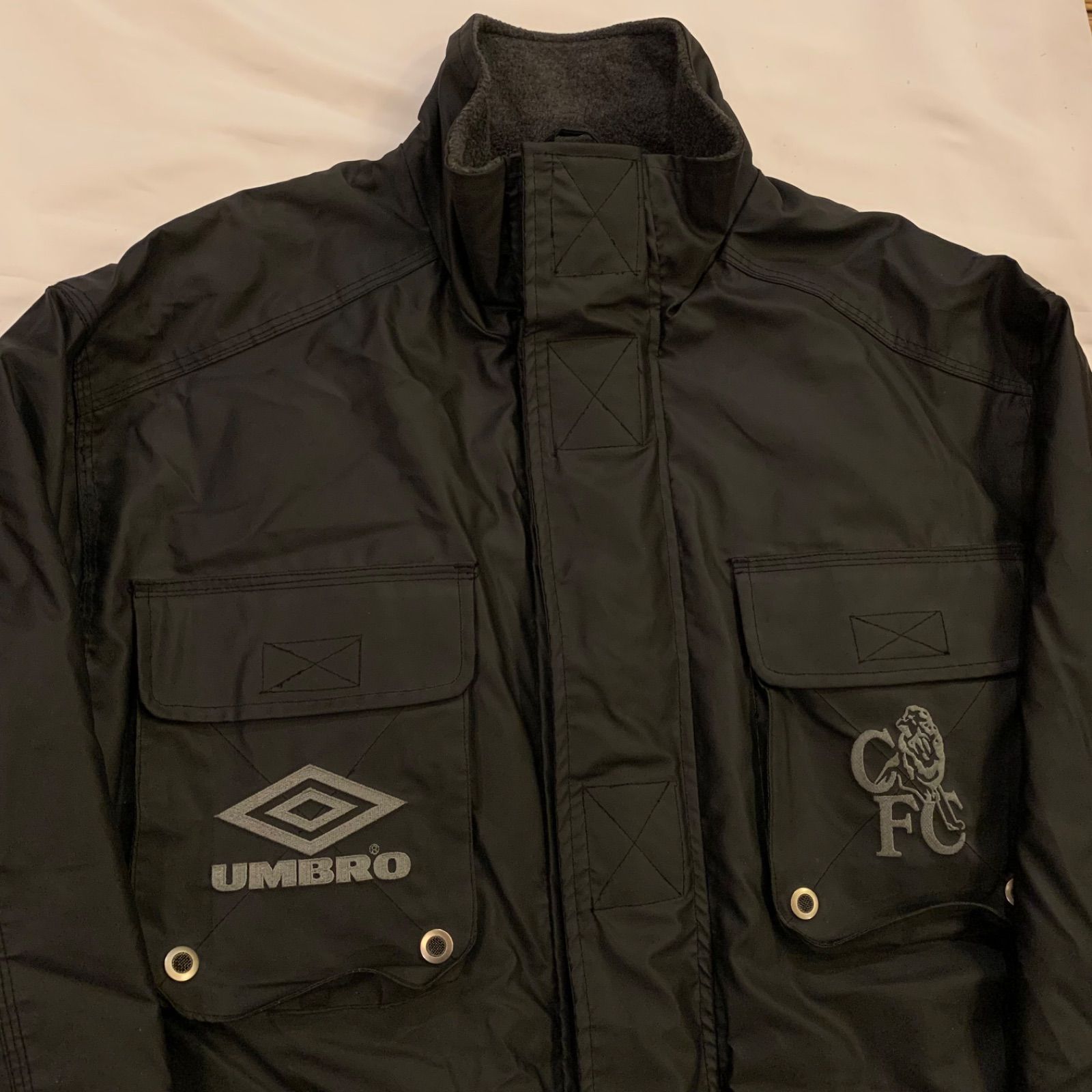 90s UMBRO “Chelsea FC” PVC Coating Jacket アンブロ チェルシーFC ... MANCHESTER UNITED サッカー プレミアリーグ 中綿ジャケット