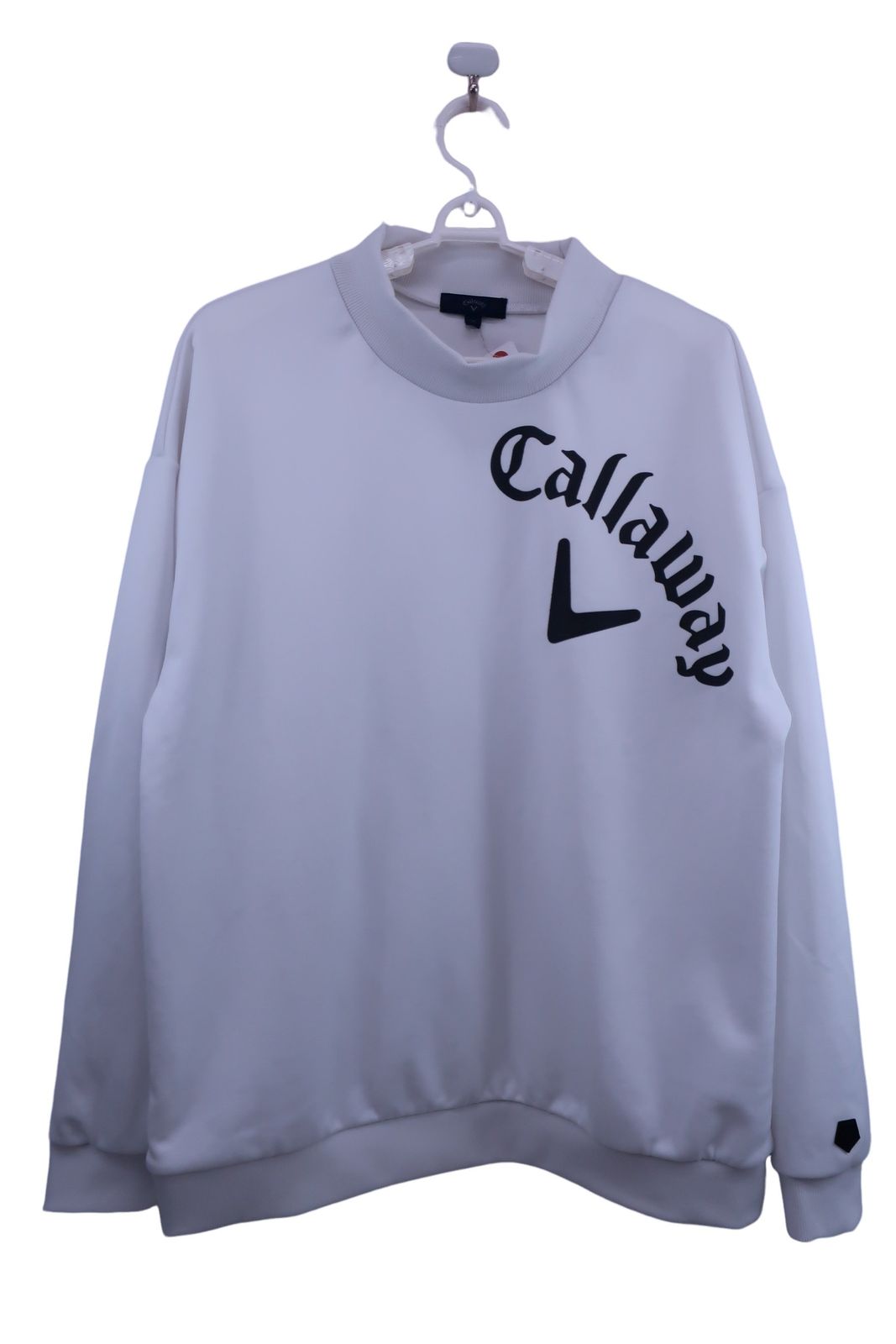【美品】Callaway(キャロウェイ) モックネックトレーナー 白 メンズ 3L H23217100 ゴルフ用品 2501-0816 中古