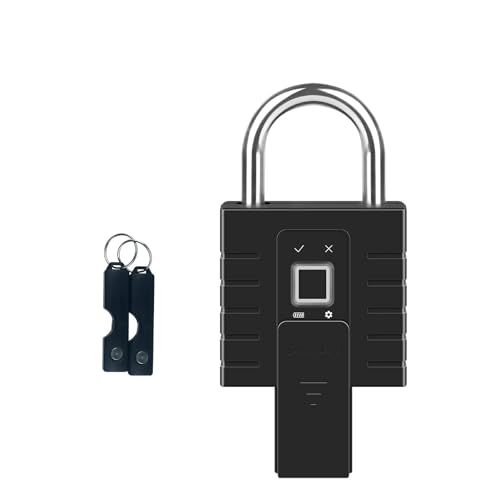 キー付き指紋南京錠 キー付き頑丈な屋外の南京錠 IP66はガレージドア 容器 小屋 シャッター ゲートおよび倉庫を保護するためのキー付きの南京錠を防水するmp