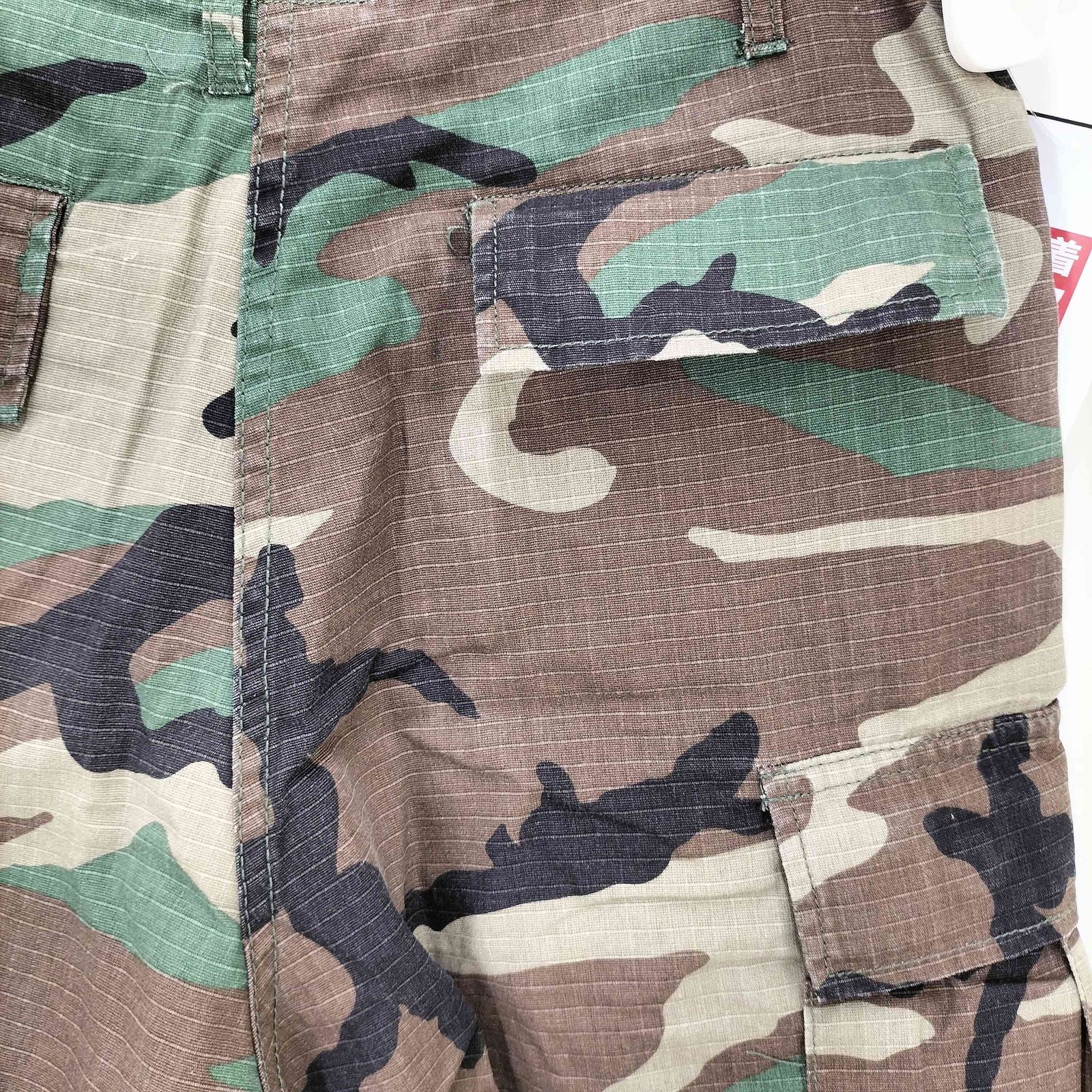 美品 ロスコ BDU カーゴパンツ ウッドランドカモ LARGE REGULAR US Army/BDU 6Pocket Pants/Rip Stop（USアーミー 6ポケット