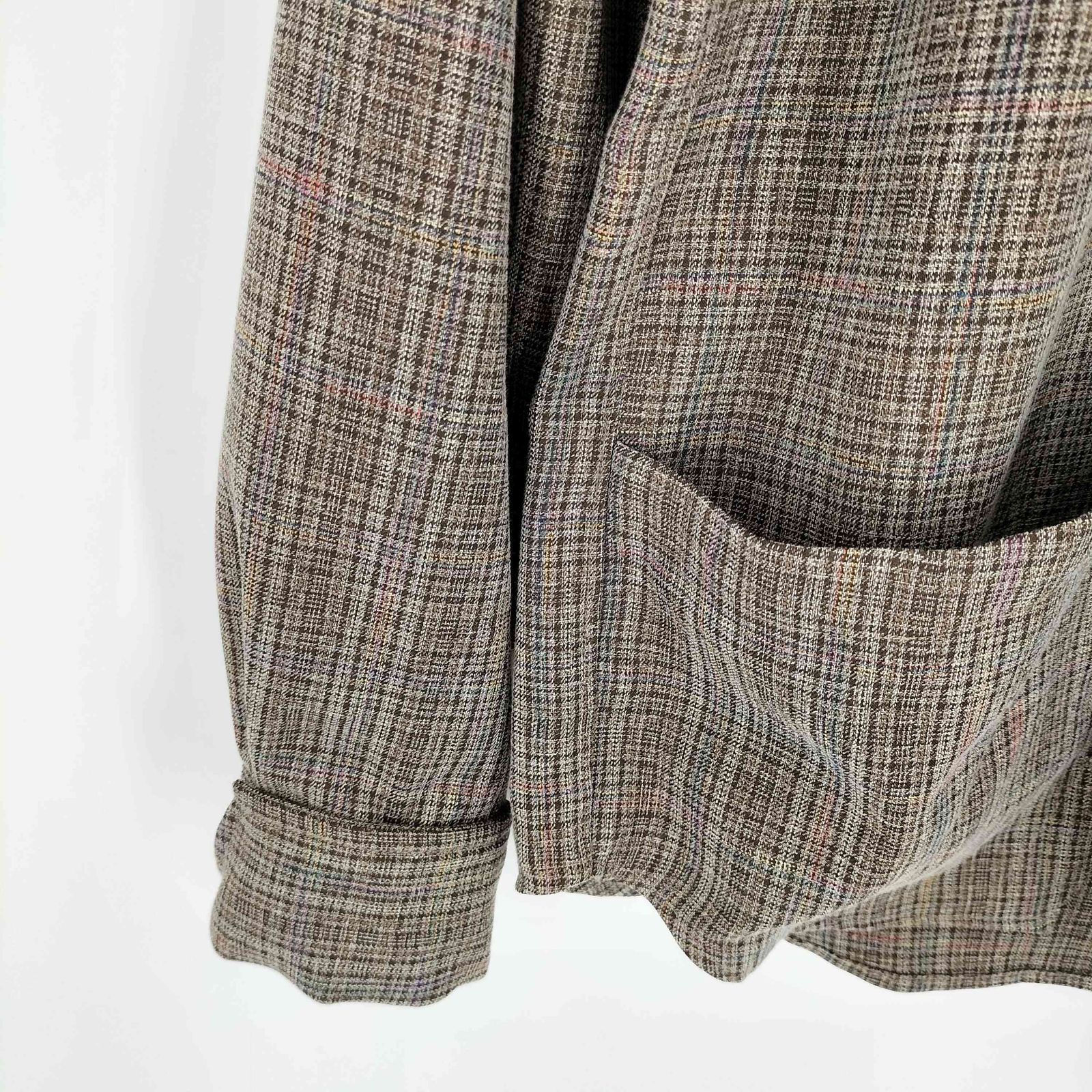 パラノイド PARANOID 25SS Crossed Check Pocket Shirt 【BRN