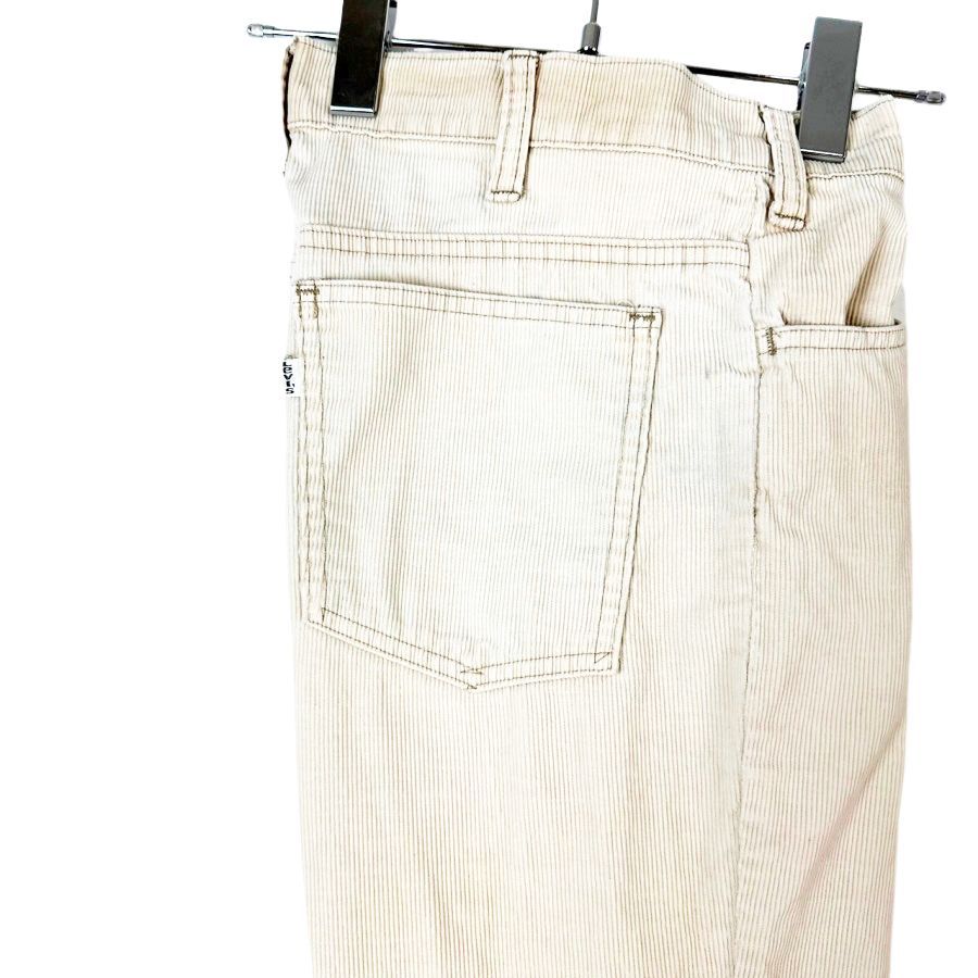 70s80sリーバイスLevi'sコーデュロイフレアパンツブーツカットパンツ白