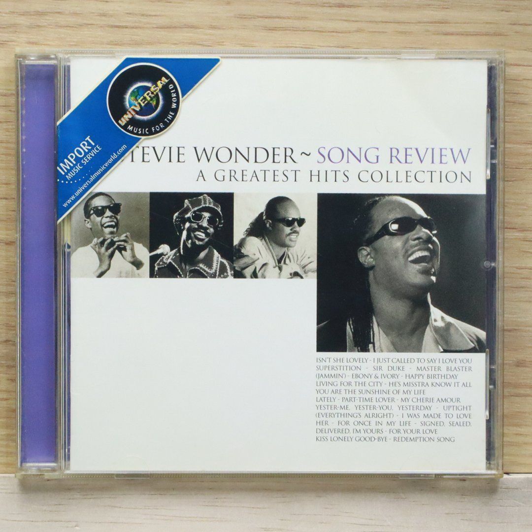 輸入盤CD☆スティービーワンダー/Stevie Wonder□ Song Review: A Greatest Hits Collection  □0731453075726/【アメリカ盤 /洋楽】F01300 - メルカリ