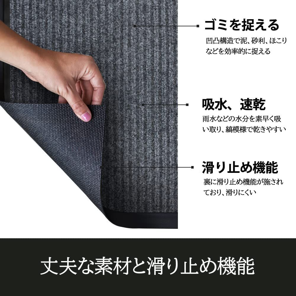 在庫セール】CHICHIC玄関マット 屋外 泥落とし 滑り止め 吸水 店舗用