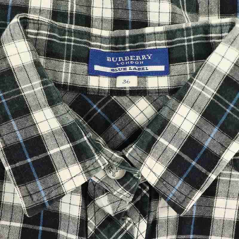バーバリーブルーレーベル　ノースリーブ　ボウタイ　ブラウス　36(S) バーバリーブルーレーベル BURBERRY BLUE LABEL チェック