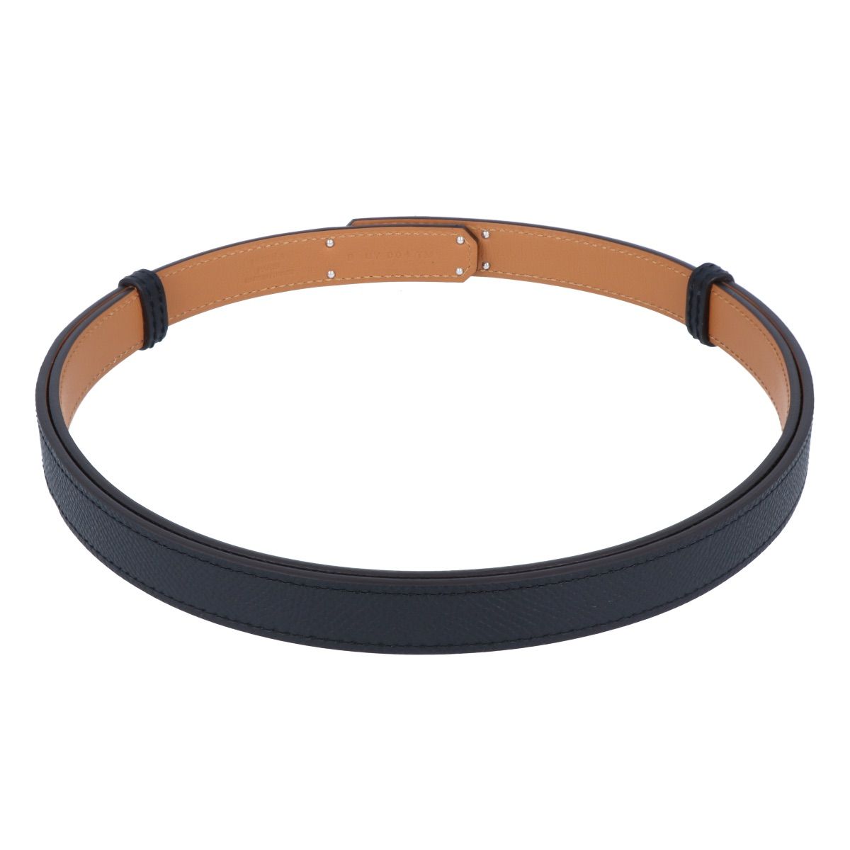 HERMES】 エルメス ケリーベルト B刻印 2023年製 ブラック 黒 シルバー