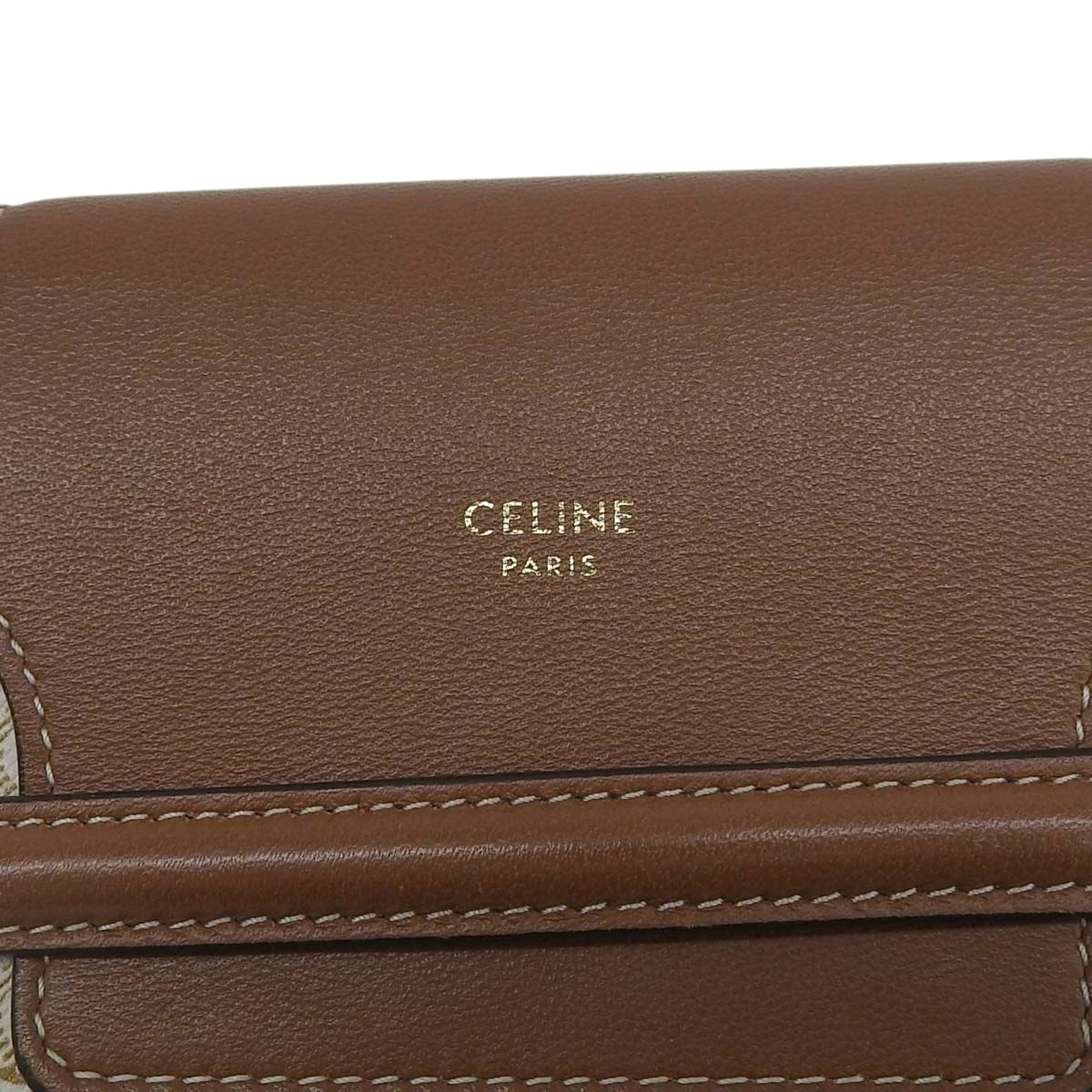 セリーヌ CELINE トリオンフ フラップ付モバイルポーチ 斜め掛け