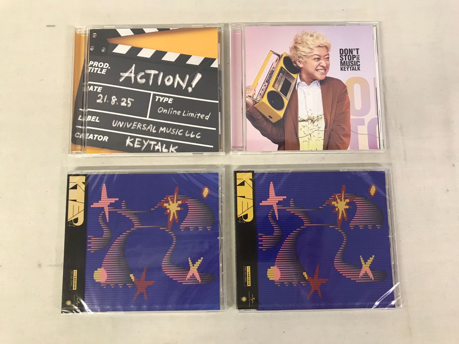 【未開封含】 KEYTALK ACTION! DON'T STOP THE MUSIC KTEP4 4枚セット 【CD】