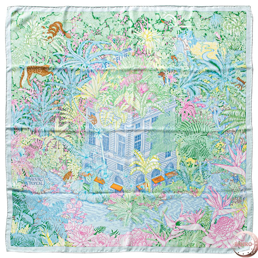 エルメス カレ90 未使用 フォーブルトロピカル HERMES スカーフ エルメス カレ90 Faubourg Tropical フォーブル トロピカル