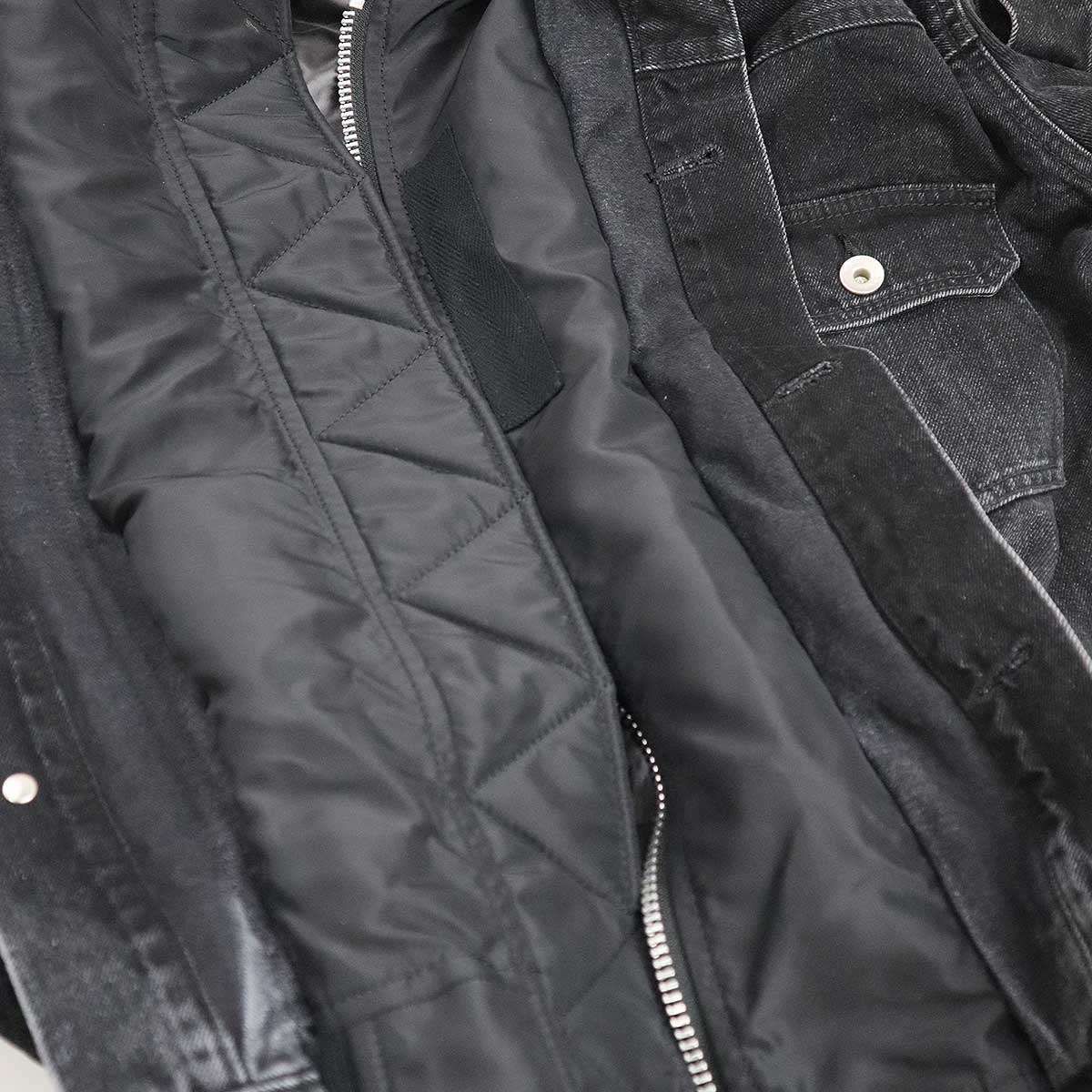 sacai サカイ Denim x Nylon Twill Jacket ドッキングデニムブルゾン