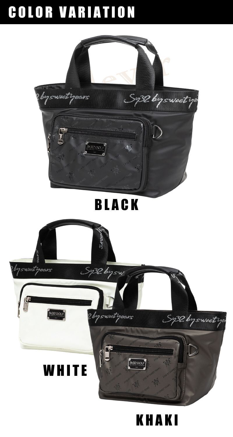 SY32 ゴルフ カートバッグ ユニセックス カートバッグ エスワイサーティトゥバイスウィートイヤーズ オフィシャル カバン ポリエステル カートバッグ スモールトート バッグ メンズ レディース xaz syg 24a111 ゴルフウェア ゴルフバッグ キャディバッグ ゴルフ