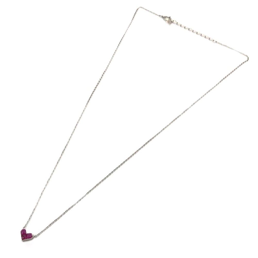 スタージュエリー STAR JEWELRY ミステリアスハート ネックレス ルビー