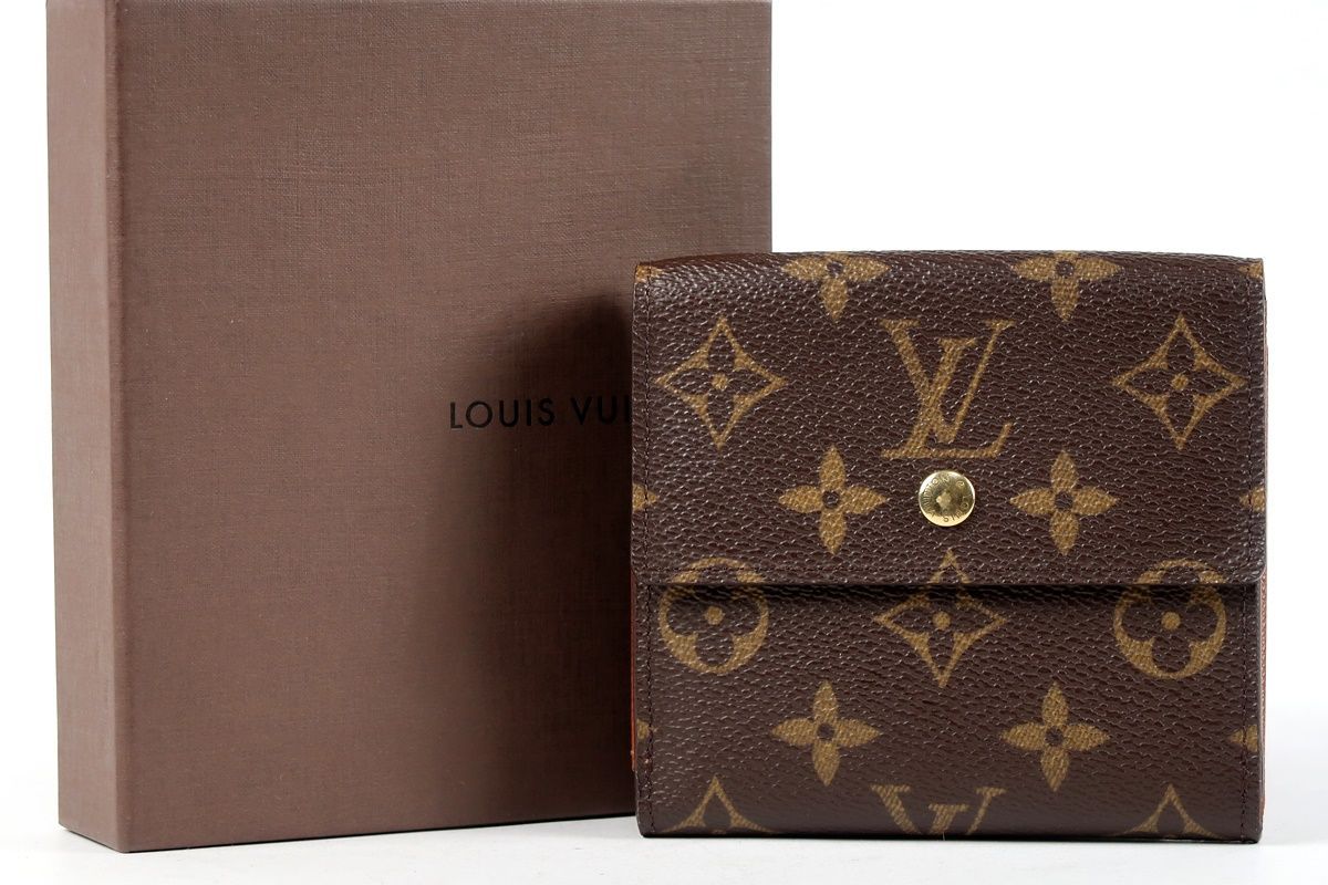 超美品】LOUIS VUITTON ヴィトン モノグラム Wホック 二つ折り