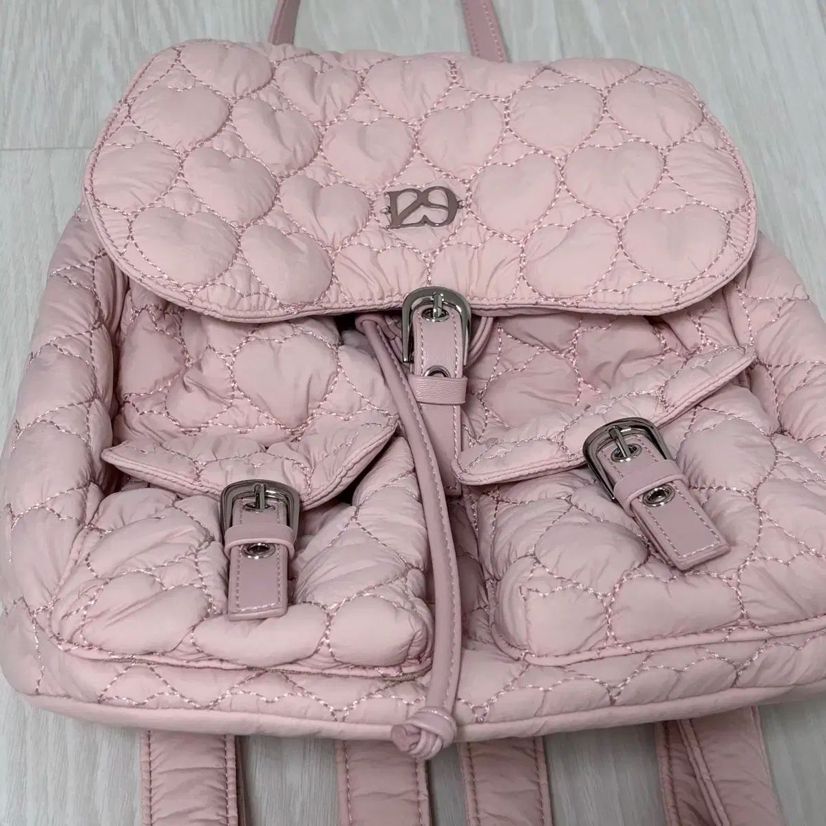 [韓国人気]★ILLIGO★Heart Quilting Backpack★バックパック★ ILLIGO】Heart Quilting Backpack (ILLIGO/バックパック
