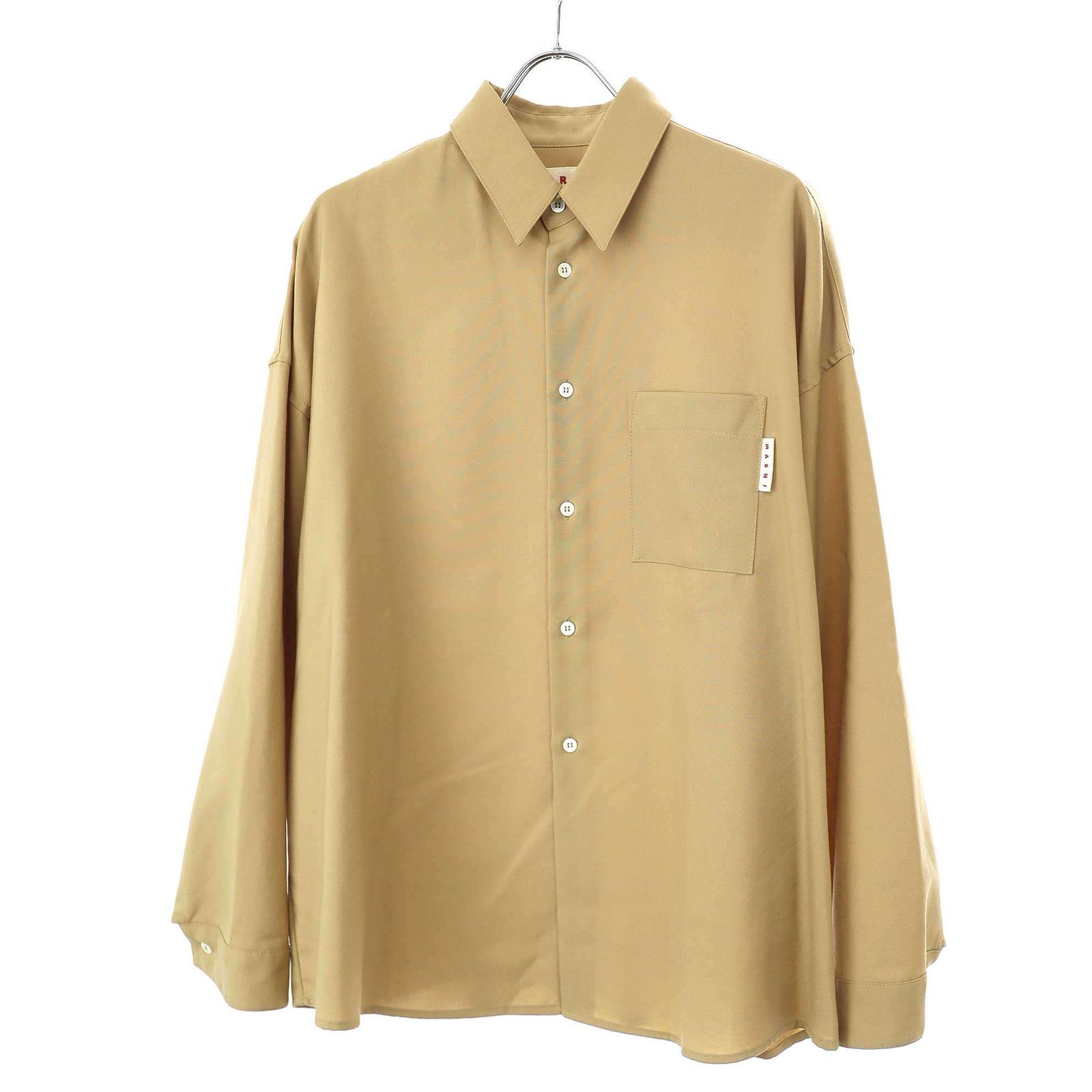 MARNI マルニ 23SS ウールトロピカルシャツ CUMU0061A1 ベージュ MARNI マルニ 23SS ウールトロピカルシャツ CUMU0061A1 ベージュ