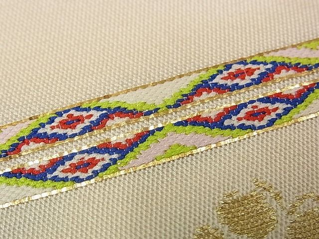 平和屋本店■極上　龍村平蔵製　本袋帯　尾長鳥　逸品s6961 期間限定セール30％off○極上 龍村平蔵製 本袋帯 尾長鳥 逸品s6961