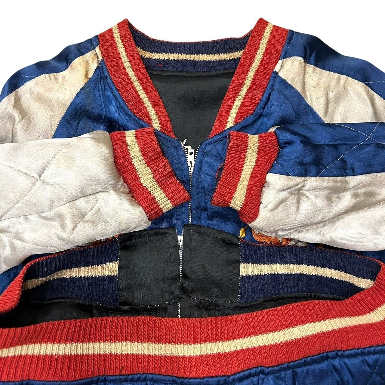 希少 本物 50s キッズ ビンテージ スカジャン リバーシブル 龍 希少 本物 50s キッズ ビンテージ スカジャン リバーシブル 虎