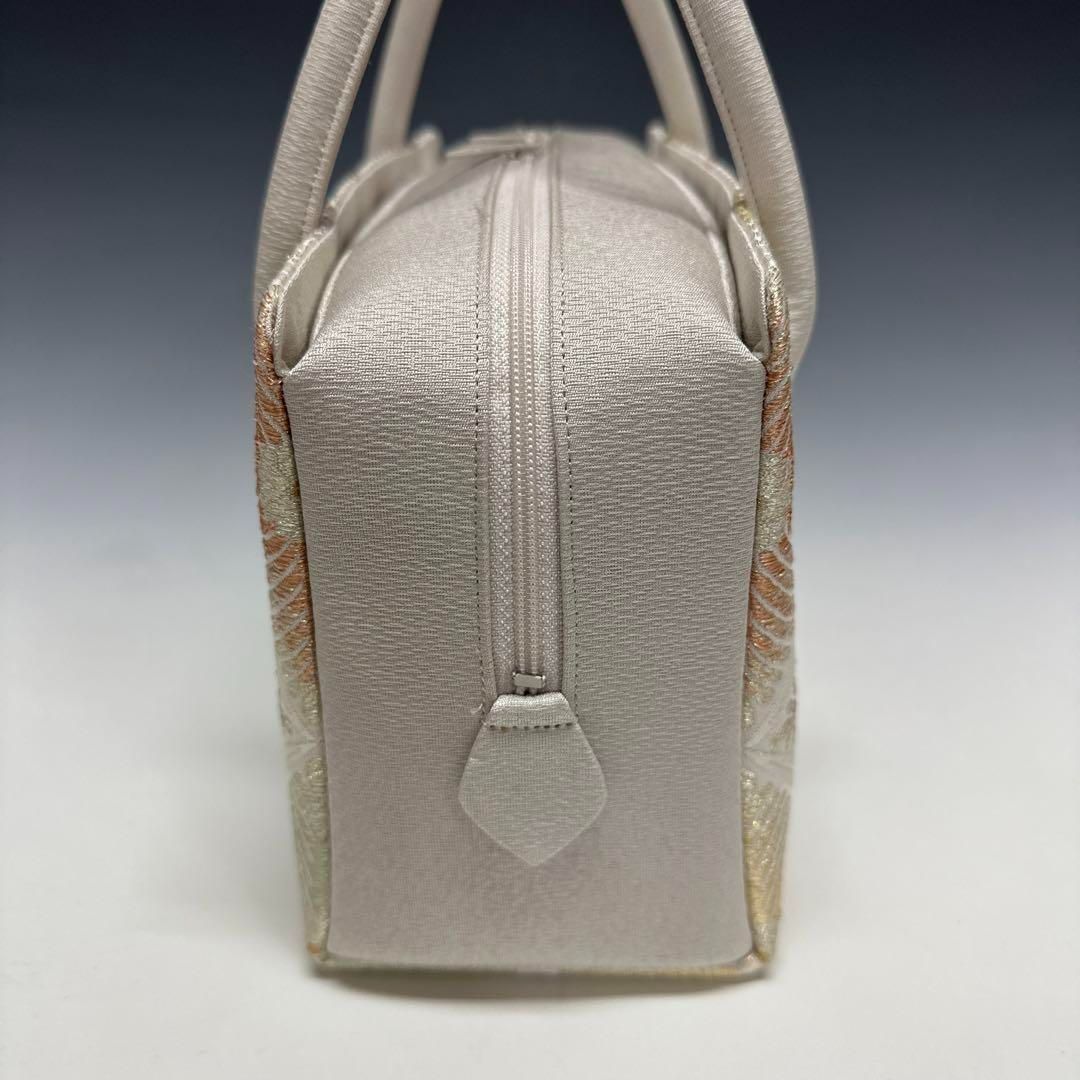 新品未使用 ！！特別セール！！京都 西陣 正絹 帯使用 利休バッグ　24122 新品未使用！！特別セール！！京都 西陣 正絹 唐織帯使用 利休