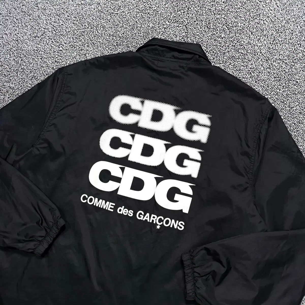 IM⭐︎ CDG コーチジャケット ブラック コムデギャルソンCDGコーチジャケット（エアライン・ロゴ