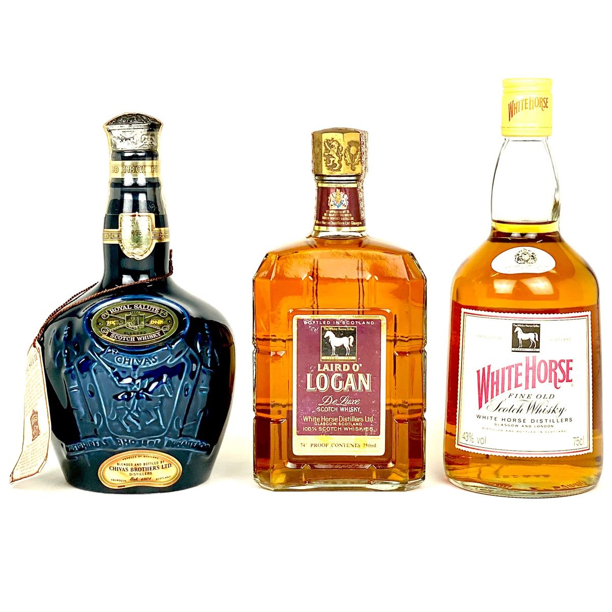 3本 ホワイトホース シーバスブラザーズ スコッチ 750ml ウイスキー セット 古酒
