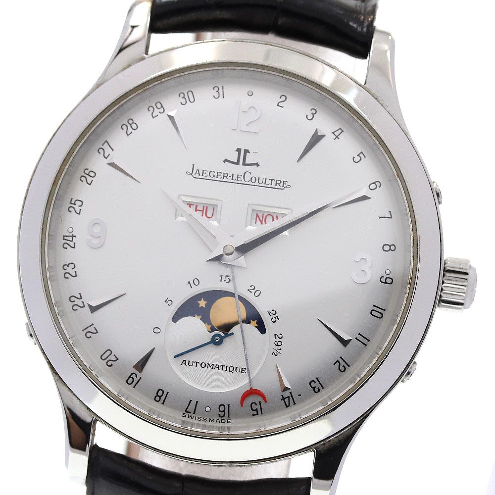 ジャガー・ルクルト JAEGER-LECOULTRE 140.8.98.S/Q143842A マスターコントロール マスタームーン ムーンフェイズ 自動巻き メンズ良品_837759