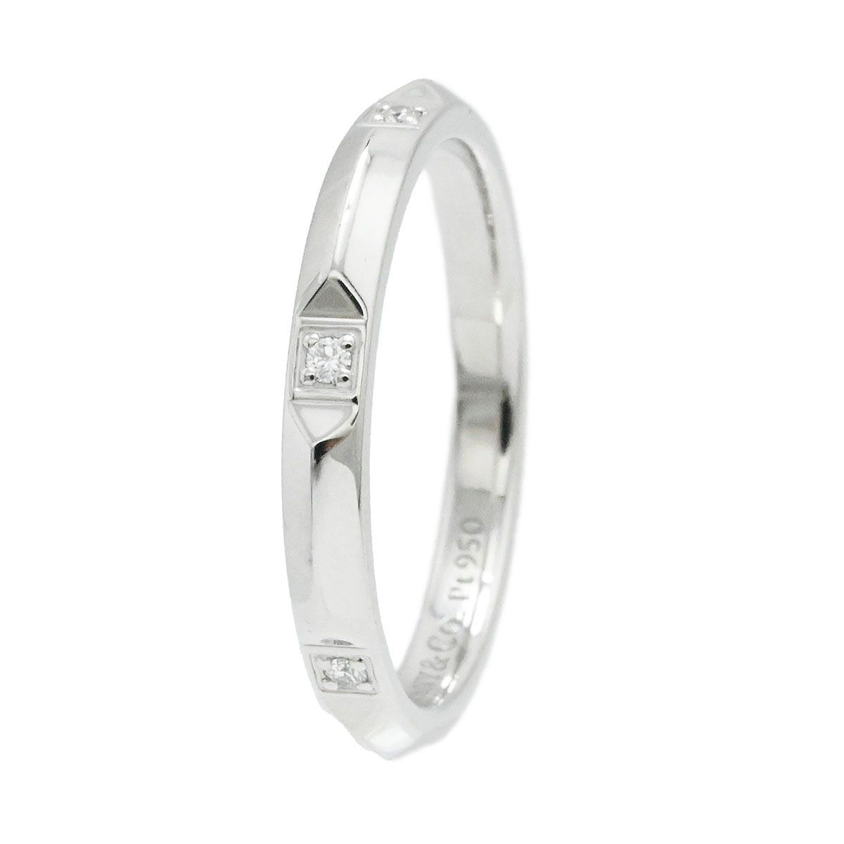 ティファニー TIFFANY & Co. Pt950 プラチナ ダイヤモンド トゥルー 