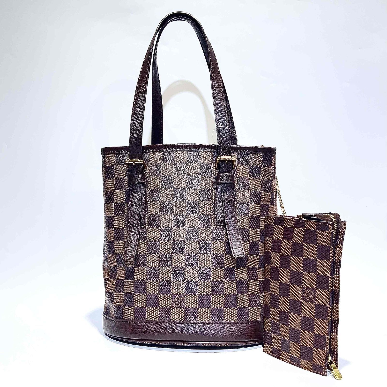 ルイ・ヴィトン ダミエ バケットトート LOUIS VUITTON 【良品】ルイヴィトン ダミエコバルト ニューポート