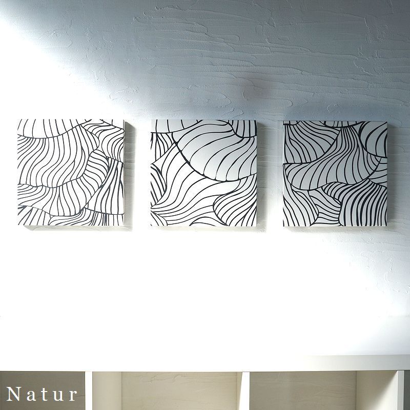 ファブリックパネル アートパネル アリス 3枚 アートモダン NATUR 30×30cm